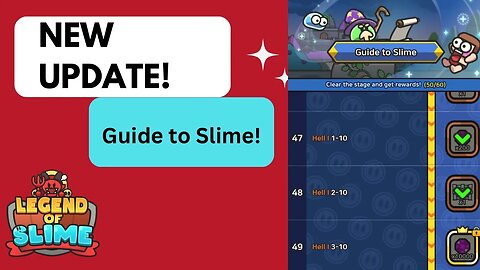 NEW UPDATE! Guide to Slime - REWARDS | Legends Of Slime