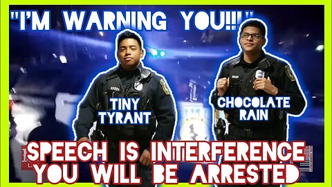 TINY TYRANT THREATENS ARREST FOR SPEECH | "I'M WARNING YOU!!!"