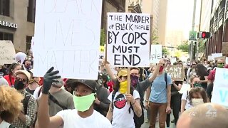 Protests throughout Baltimore remain mostly peaceful
