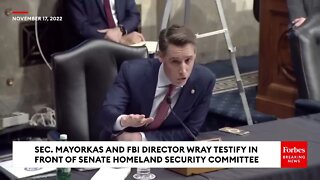 Josh Hawley Destroys FBI Director Christopher Wray