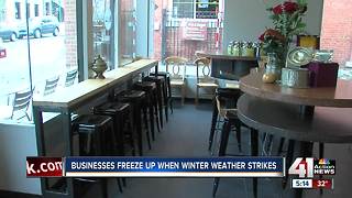 Businesses freeze up when winter weather strikes