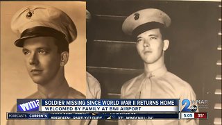 Soldier missing since World War II returns home