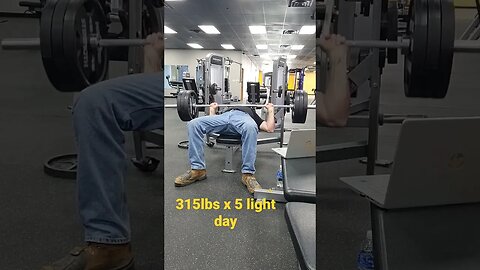 315lbs for reps, went light today.