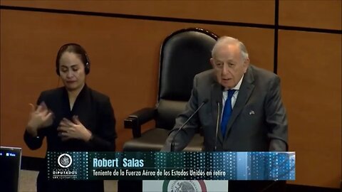 Robert Salas Mexican Congress UAP/UFO Hearing (Sep 12th 2023)