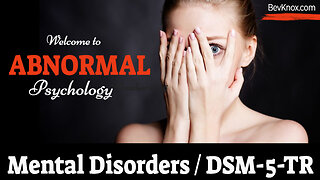 The DSM-5-TR of Mental Disorders