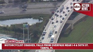 Motorcyclist falls from Tampa overpass in fatal hit-and-run involving another motorcycle