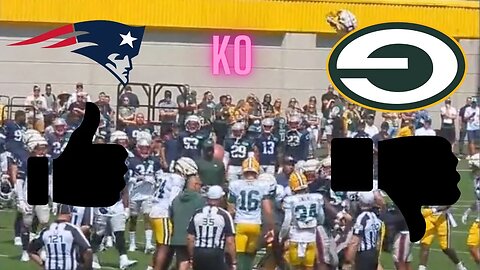 New England Patriots Punch Green Bay Packers in Mouth at Practice - Training Camp 2023