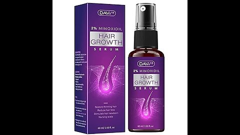 Minoxidil for Women Hair Growth - 2% Minoxidil with Biotin for Stronger, Thicker, and Longer Ha...