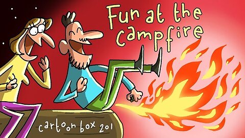 Fun At The Campfire _ by Frame Order _ Farting Challenge Cartoon