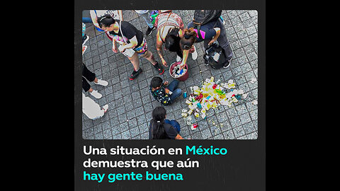 Mexicanos se unen para ayudar a un pequeño vendedor de gelatinas