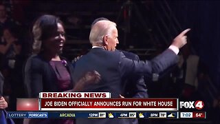Joe Biden announces he is running for president in 2020
