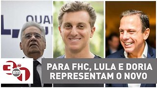 Ex-presidente FHC diz que João Doria e Luciano Huck são "o novo"