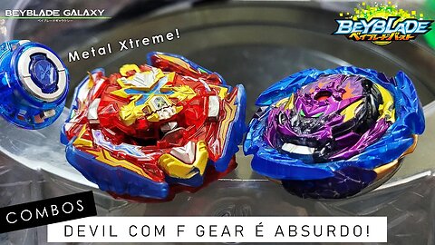 DEVIL COM F GEAR É UM ABSURDO! - Beyblade Burst ベイブレードバースト