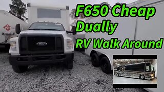 RV Walk Around, Big Trucks, F650 Dually, Diesel, Copart Walk Around