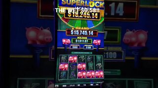 BIG PIGGY JACKPOT! THE WET $0.58! Superlock Jackpot Piggy Bankin Slot FUNNIEST JACKPOT EVER! 😂