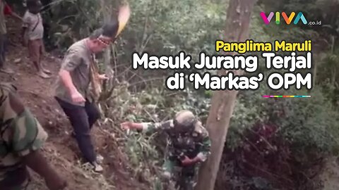 Momen Panglima Maruli Masuk Jurang dan Panen Lele di 'Markas' KKB