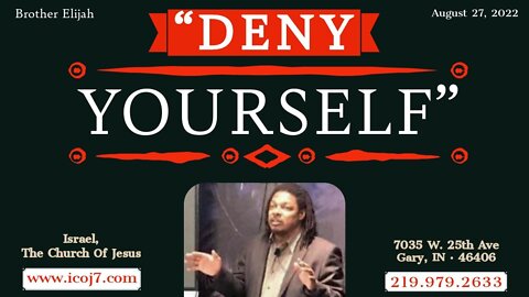“DENY YOURSELF”
