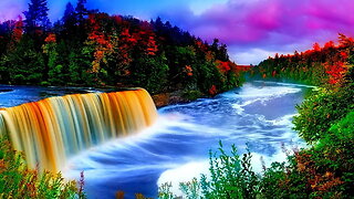 Waterfall |Jungle Sounds | Relaxing | Tropical Rain forest Nature Sound | Singing Birds