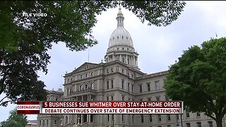 5 businesses sue Whitmer over stay-at-home order