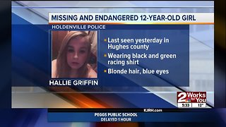 Police searching for missing Holdenville 12-year-old