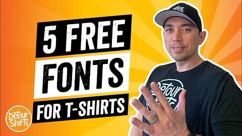 Where to Find Free Commercial Use Fonts To Use When Creating T-Shirt Designs for Print on Demand