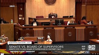 Senate vote to hold Board of Supervisors in contempt fails