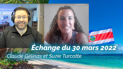 Claude Gélinas s'entretient avec la naturopathe Suzie Turcotte, au Costa Rica