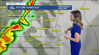 Possible thunderstorms Wednesday night