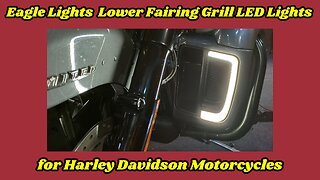 Eagle Lights Lower Fairing Grill LED Lights for Harley Davidson Motorcycles