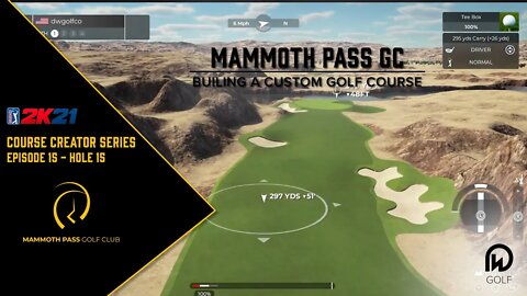 PGA Tour 2k21 Course Designer | Mammoth Pass - Hole 15 Design | DW Golf Co