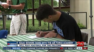 Isaac Bowers signs to play football at the Air Force Academy