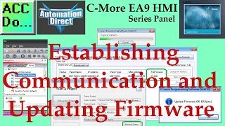 C-More EA9 HMI Series Panel Communication and Updating Firmware