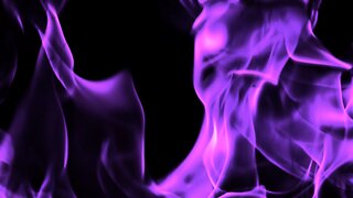 Violet Purple Flame Powerful Energy, Brings Positivity, Crackling Fire, No Music