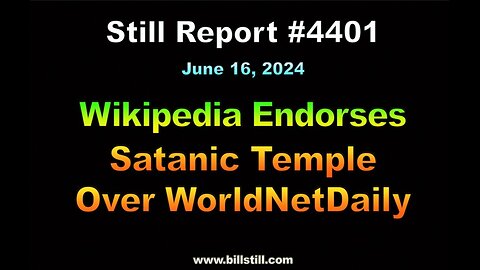 Wikipedia Endorses Satanic Temple Over WorldNet Daily !!!, 4401