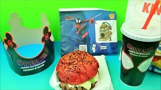 2023 SPIDER MAN ACROSS THE SPIDER VERSE BURGER KING TOY HUNT WITH FASTFOODTOYREVIEWS