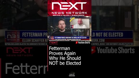 Fetterman Proves Again Why He Should NOT be Elected #shorts