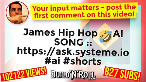 James Hip Hop 🤣 AI SONG :: https://ask.systeme.io #ai #shorts