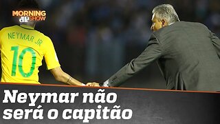 Neymar perde a braçadeira de capitão da seleção brasileira