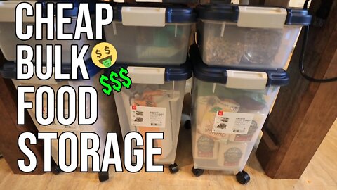 Cheap Bulk Food Storage/ Easy Bulk Food Storage/ Prepping for the Worst/ Prepping Like Grandma EP 3