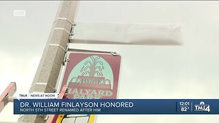 Street to be named after Dr. William Finlayson