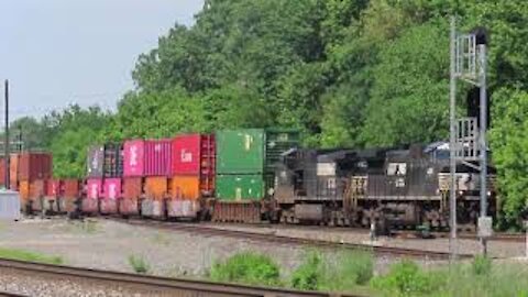 Norfolk Southern Eastbound Intermodal Train from Berea, Ohio June 5, 2021