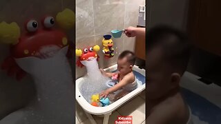 Bath Time 2 #shorts #bath #bathtub #bathtimefun #trending #baby