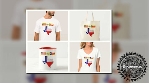 TEXAS STATE T-SHIRT, USA, UNITED STATES. SAMER BRASIL (ZAZZLE)