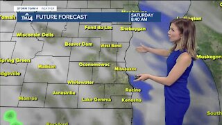 Mild Saturday with slight chance of southern showers