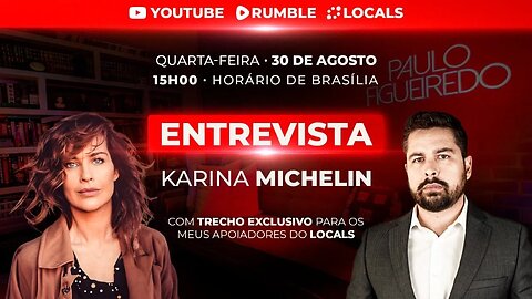 Karina Michelin e Paulo Figueiredo - AO VIVO nos Studios do Locals em Miami