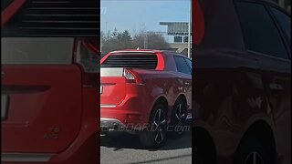 Brutal Volvo XC60R 6x6 Swedish SUV monster on the road!