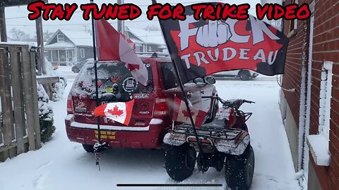 Donuts in the snow Honda trike and ford escape winter storm 🇨🇦