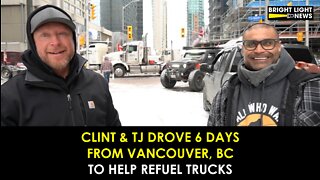 Clint & TJ Drove 6 Days from Vancouver to Help Refuel Trucks