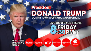 PRESIDENT TRUMP COMMIT TO CAUCUS RALLY MASON CITY IOWA