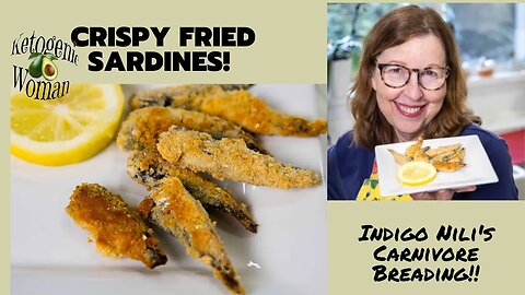 Crispy Fried Sardines | Canned Sardine Recipe with @IndigoNili Carnivore Breading | Omega 3's